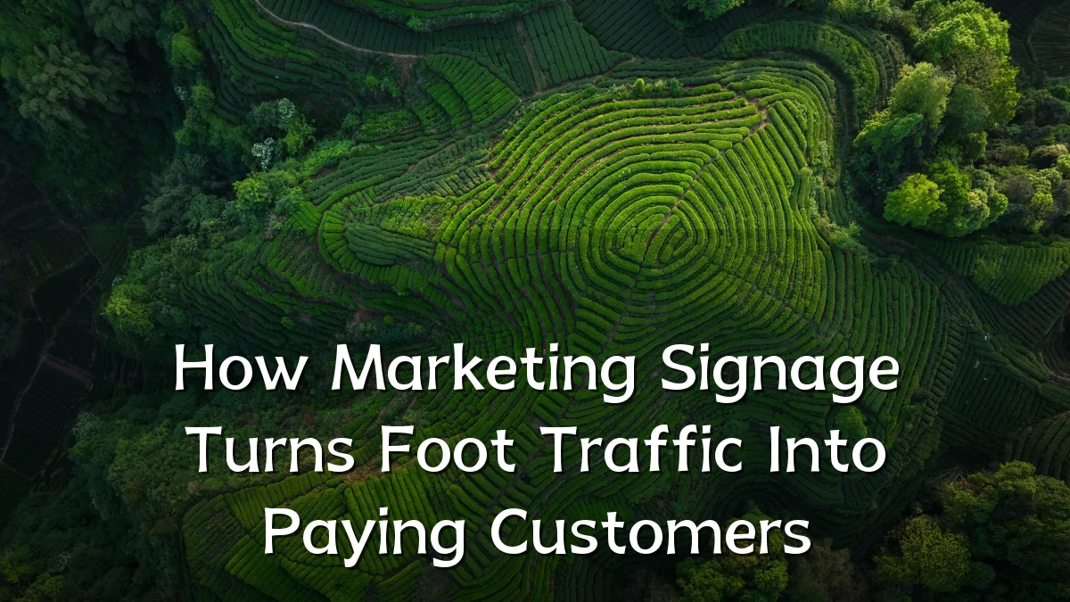 How Marketing Signage Turns Foot Traffic Into Paying Customers