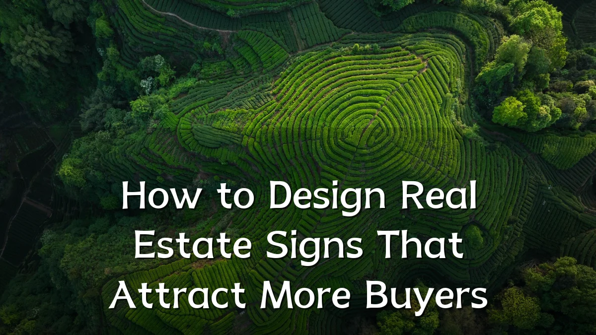 How to Design Real Estate Signs That Attract More Buyers