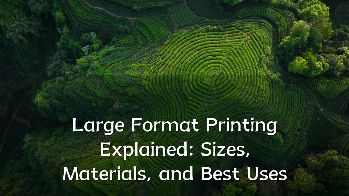 Large Format Printing Explained: Sizes, Materials, and Best Uses